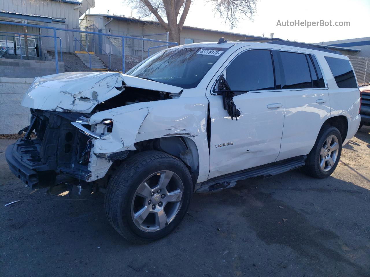 2015 Chevrolet Tahoe K1500 Lt White vin: 1GNSKBKC5FR236144