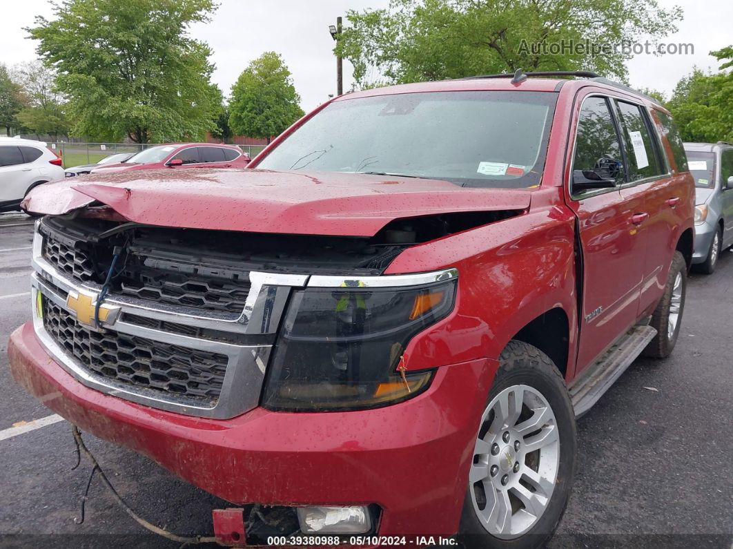 2015 Chevrolet Tahoe Lt Red vin: 1GNSKBKC6FR159915