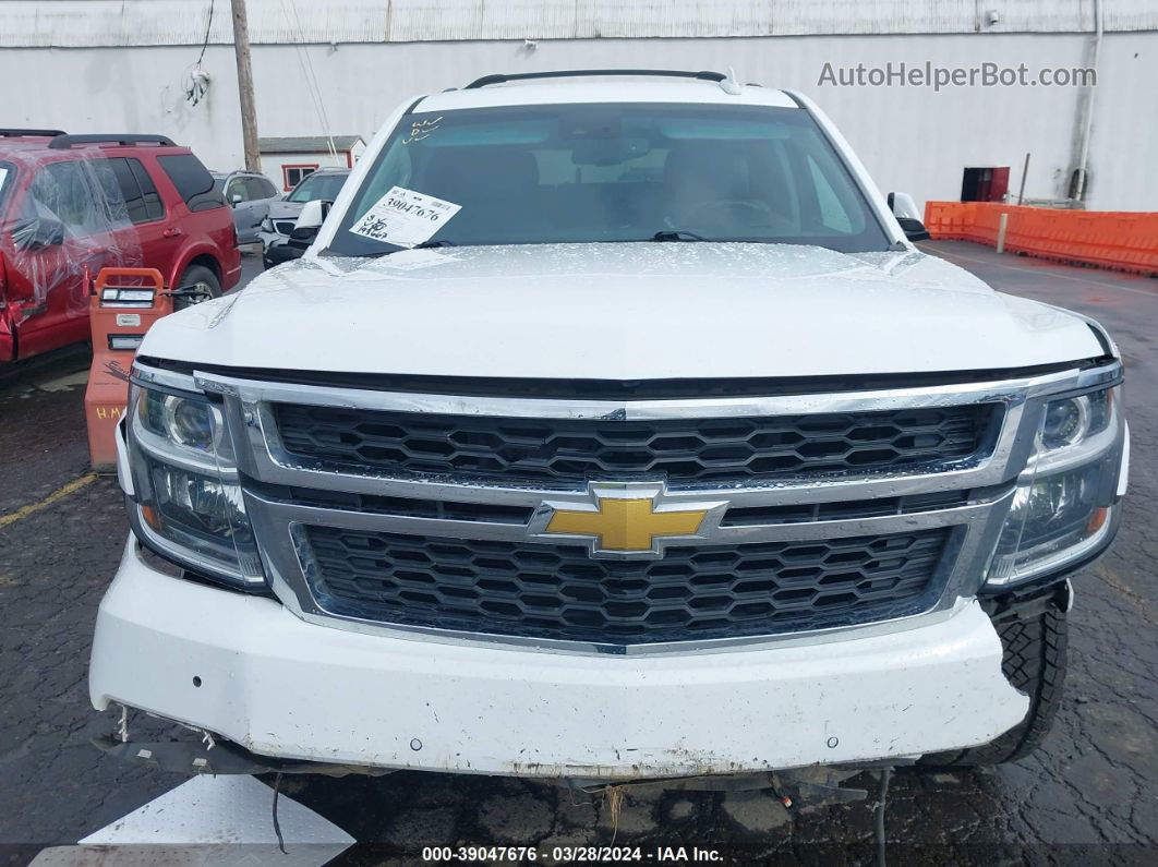 2015 Chevrolet Tahoe Lt White vin: 1GNSKBKC6FR508894