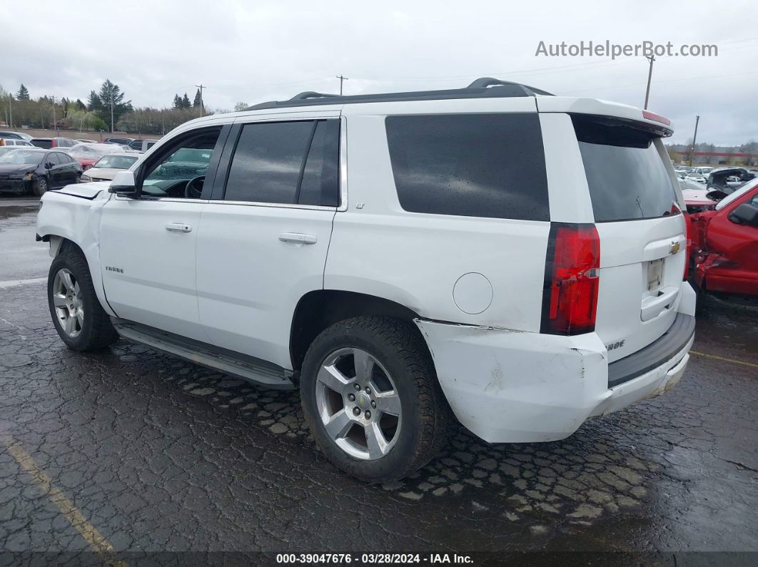 2015 Chevrolet Tahoe Lt White vin: 1GNSKBKC6FR508894