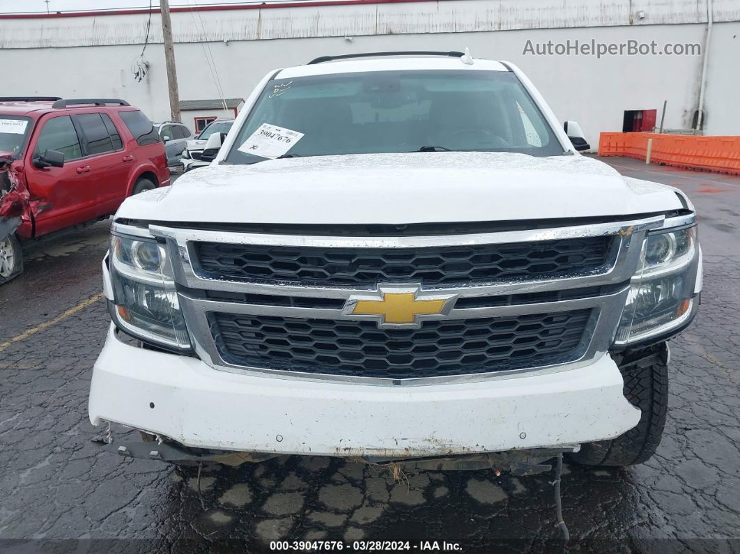 2015 Chevrolet Tahoe Lt White vin: 1GNSKBKC6FR508894