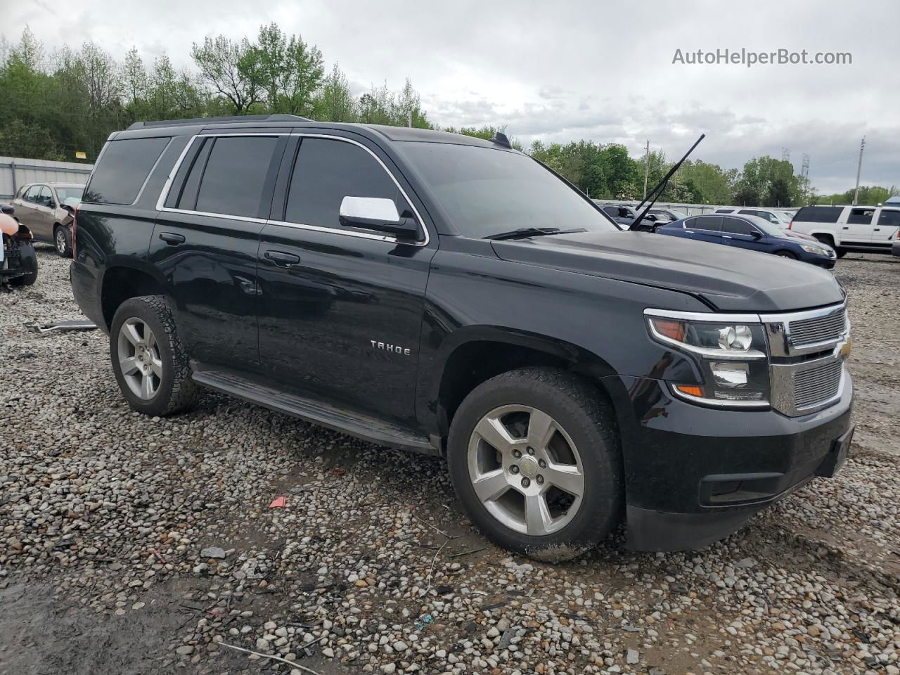 2015 Chevrolet Tahoe K1500 Lt Black vin: 1GNSKBKC6FR678589