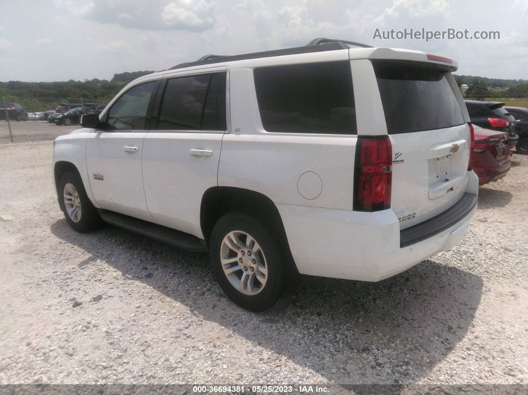 2016 Chevrolet Tahoe Lt White vin: 1GNSKBKC6GR415021