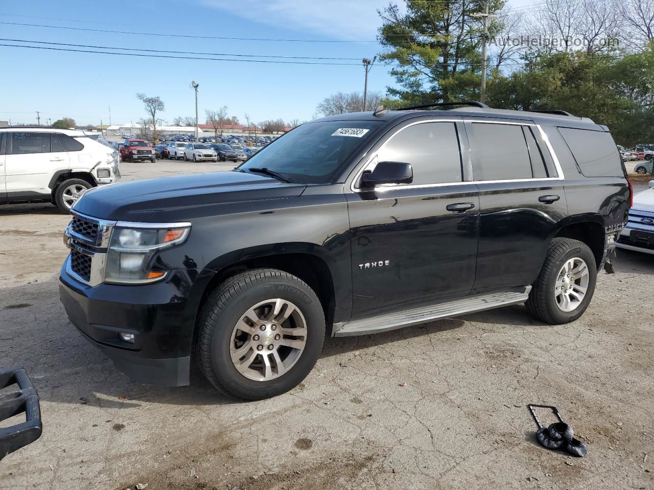 2015 Chevrolet Tahoe K1500 Lt Черный vin: 1GNSKBKC7FR101120