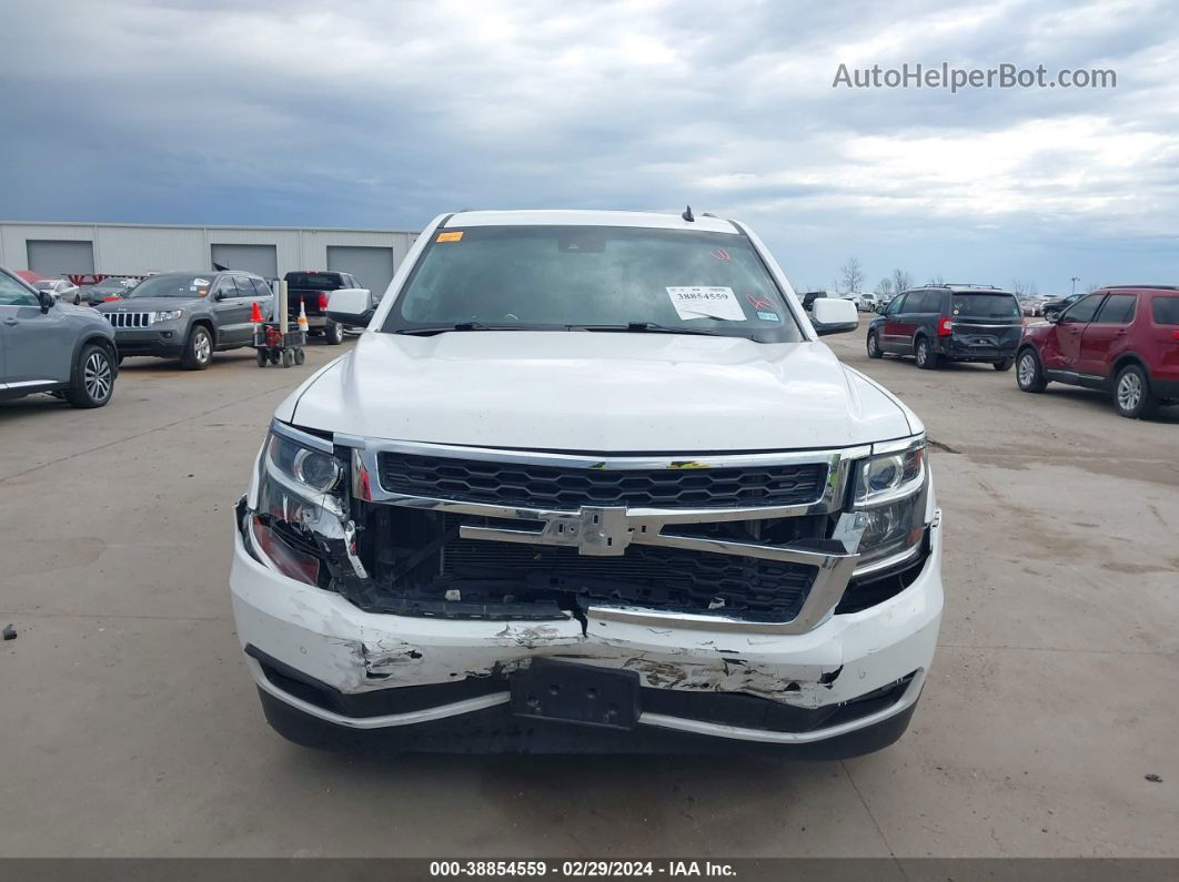 2015 Chevrolet Tahoe Lt White vin: 1GNSKBKC7FR289279