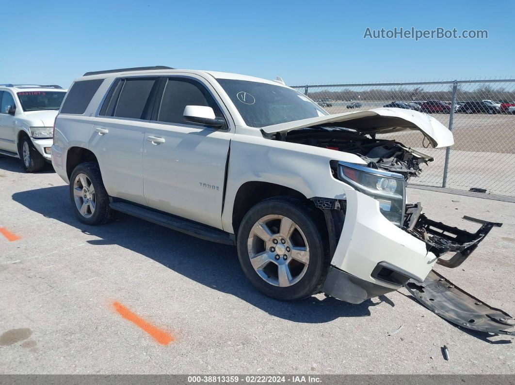 2015 Chevrolet Tahoe Lt White vin: 1GNSKBKC7FR642796