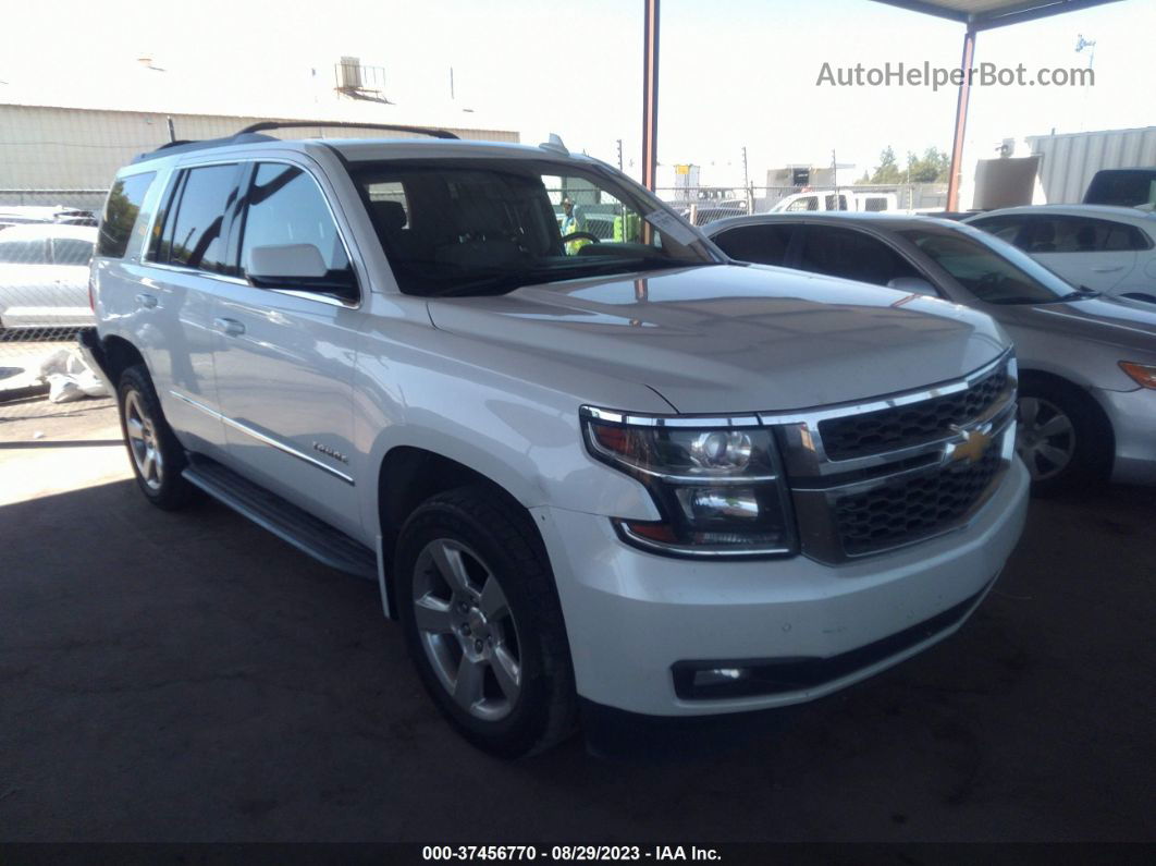 2016 Chevrolet Tahoe Lt White vin: 1GNSKBKC8GR205097