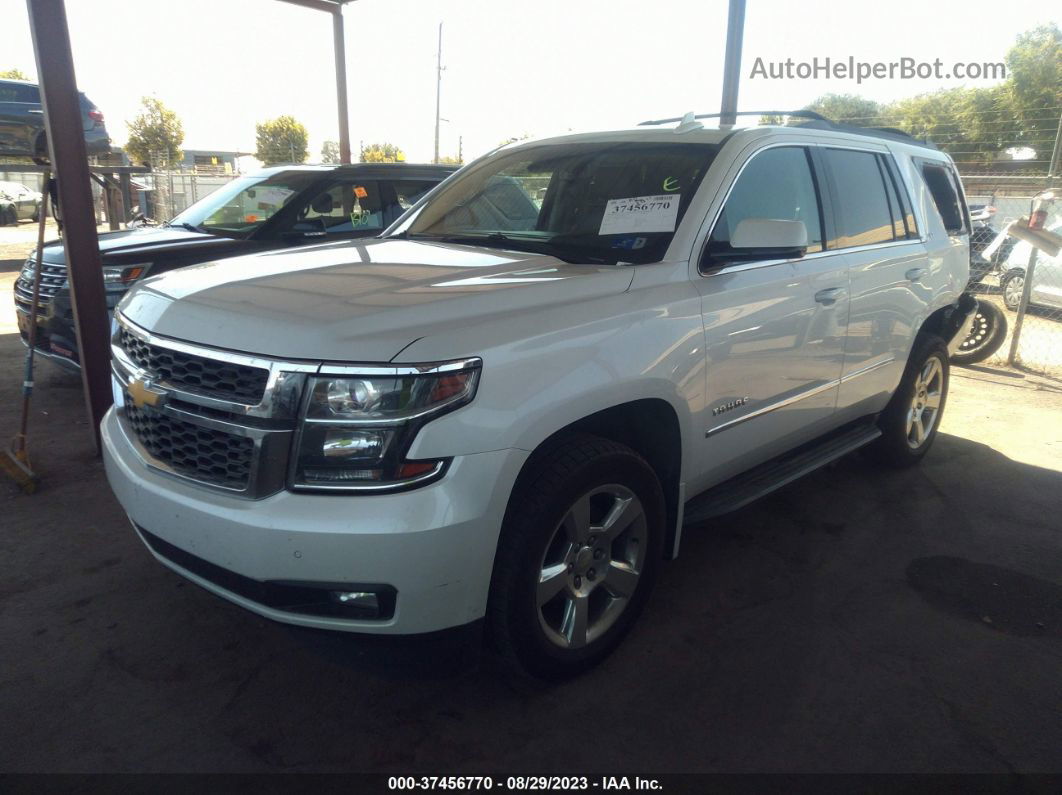 2016 Chevrolet Tahoe Lt White vin: 1GNSKBKC8GR205097