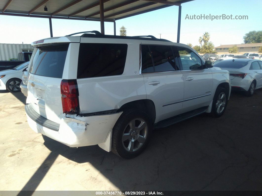 2016 Chevrolet Tahoe Lt White vin: 1GNSKBKC8GR205097