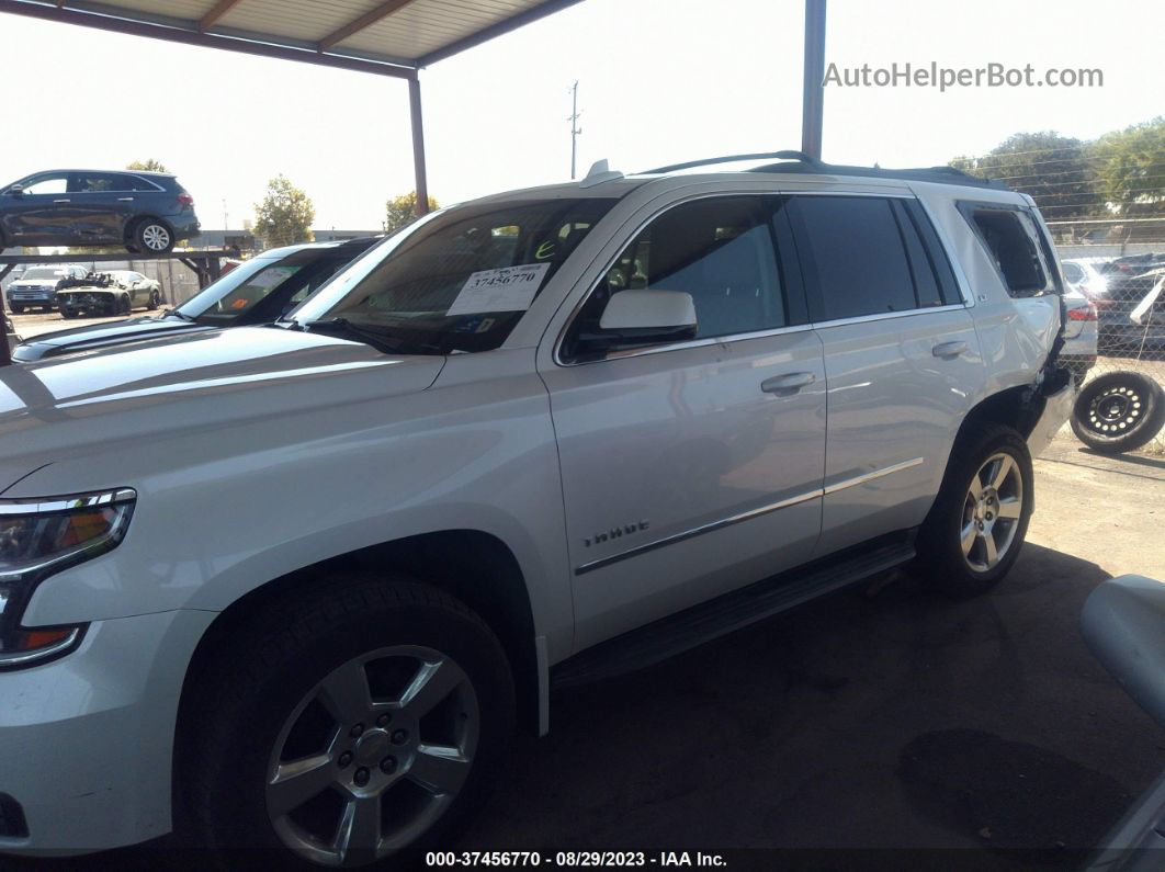 2016 Chevrolet Tahoe Lt White vin: 1GNSKBKC8GR205097