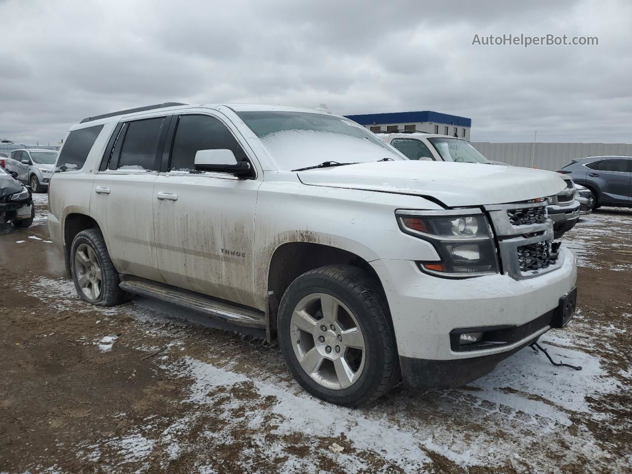 2016 Chevrolet Tahoe K1500 Lt White vin: 1GNSKBKC8GR359793