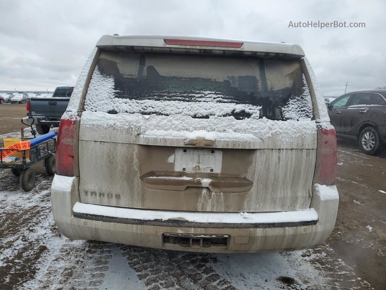 2016 Chevrolet Tahoe K1500 Lt White vin: 1GNSKBKC8GR359793