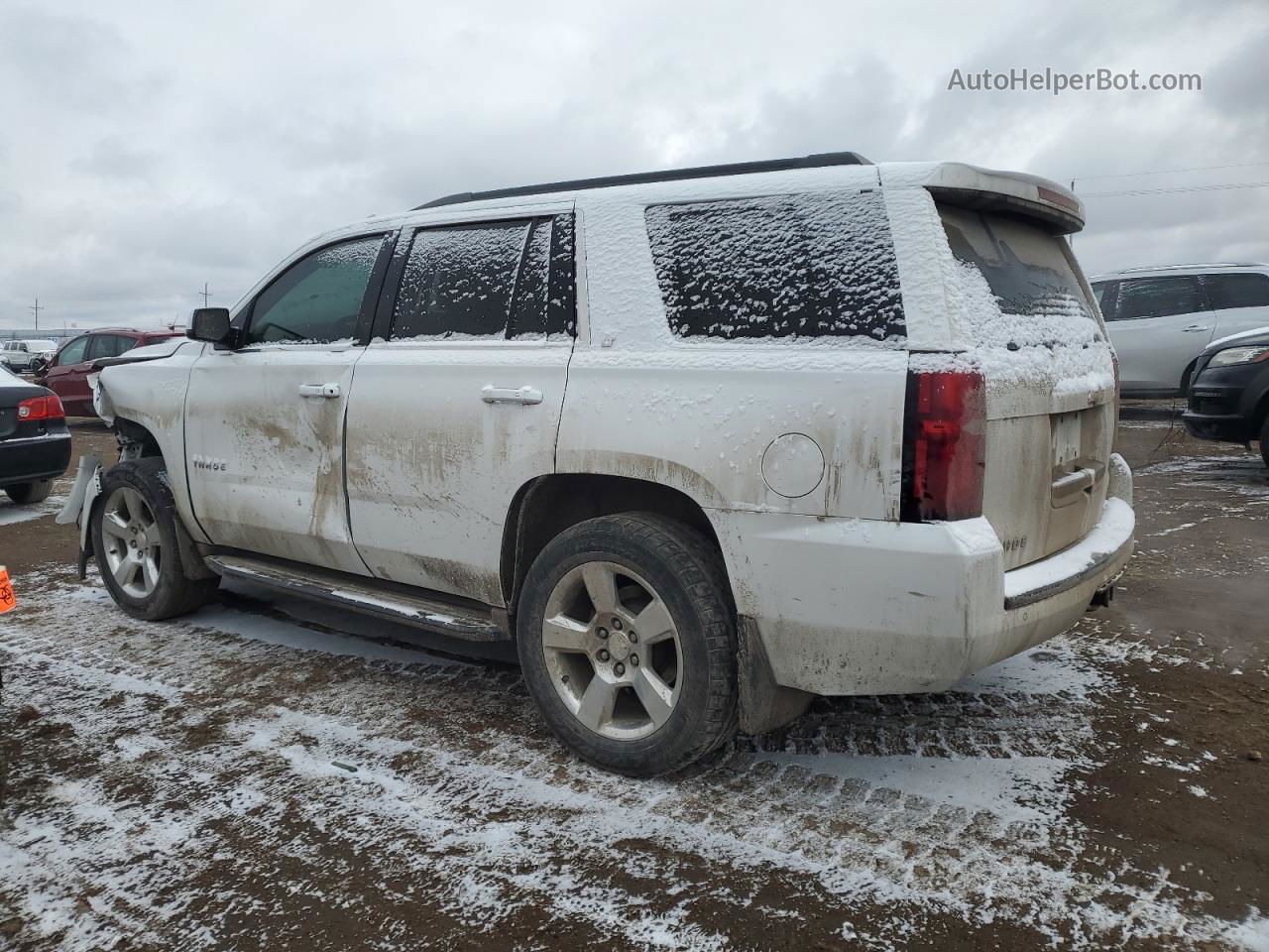 2016 Chevrolet Tahoe K1500 Lt White vin: 1GNSKBKC8GR359793