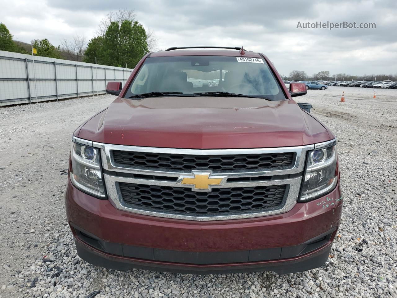 2016 Chevrolet Tahoe K1500 Lt Темно-бордовый vin: 1GNSKBKC8GR370793