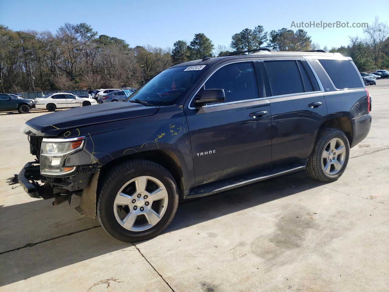 2015 Chevrolet Tahoe K1500 Lt Black vin: 1GNSKBKC9FR121854