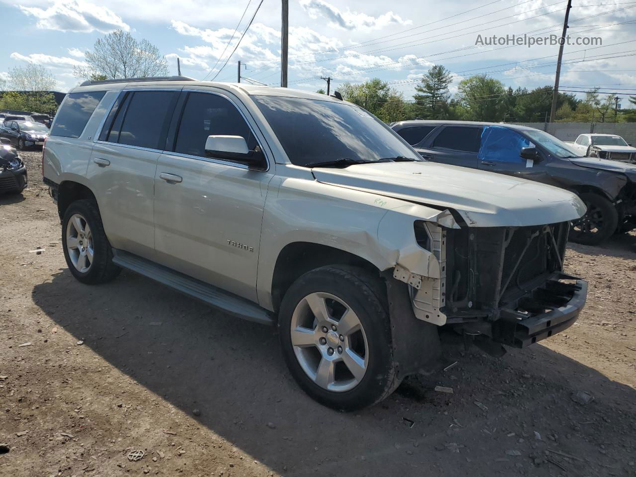 2015 Chevrolet Tahoe K1500 Lt Beige vin: 1GNSKBKC9FR191192