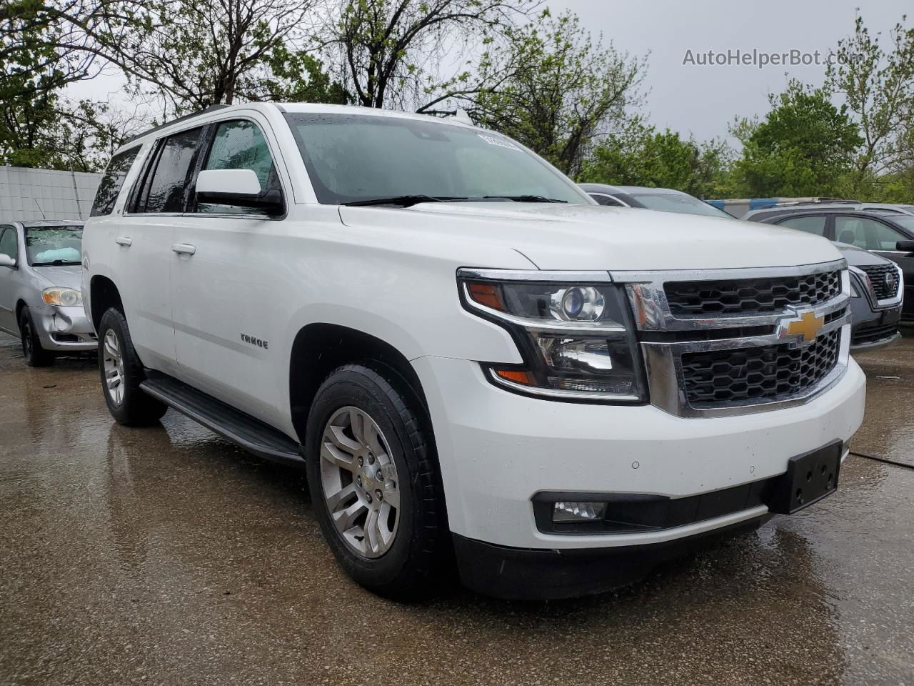 2016 Chevrolet Tahoe K1500 Lt White vin: 1GNSKBKC9GR127459