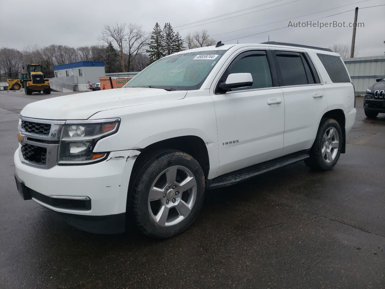 2015 Chevrolet Tahoe K1500 Lt White vin: 1GNSKBKCXFR123550