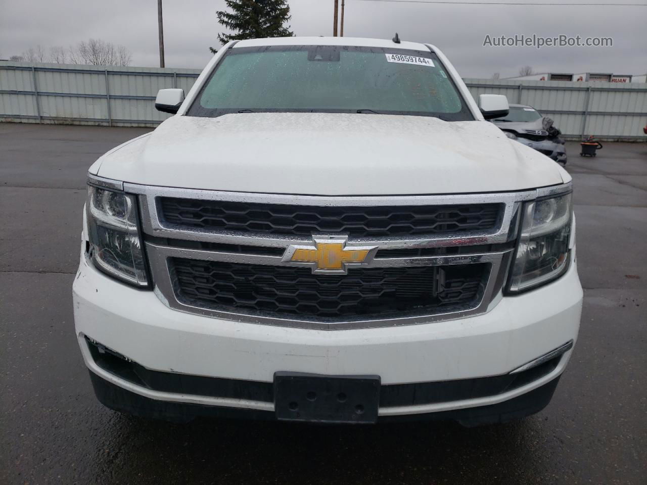 2015 Chevrolet Tahoe K1500 Lt White vin: 1GNSKBKCXFR123550