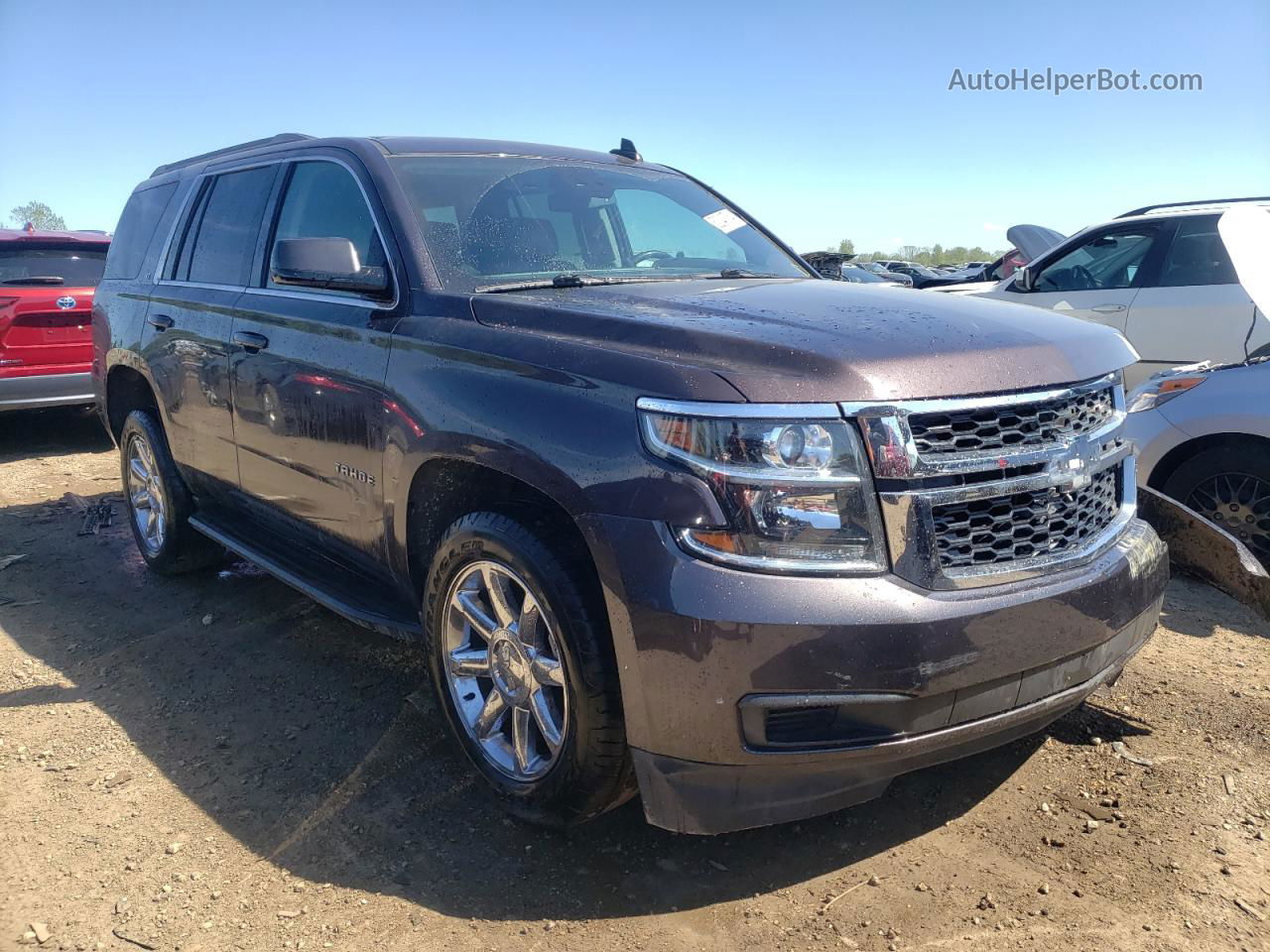 2015 Chevrolet Tahoe K1500 Lt Серый vin: 1GNSKBKCXFR507165