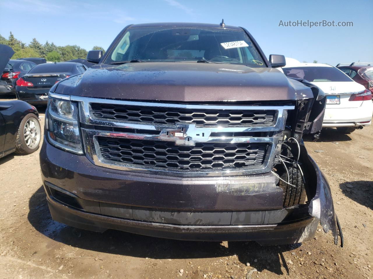 2015 Chevrolet Tahoe K1500 Lt Gray vin: 1GNSKBKCXFR507165