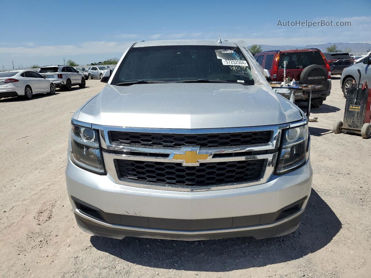 2015 Chevrolet Tahoe K1500 Lt Silver vin: 1GNSKBKCXFR551604