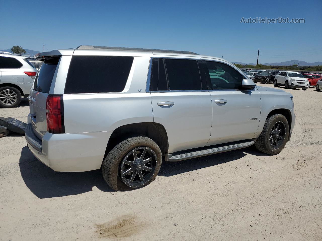 2015 Chevrolet Tahoe K1500 Lt Silver vin: 1GNSKBKCXFR551604