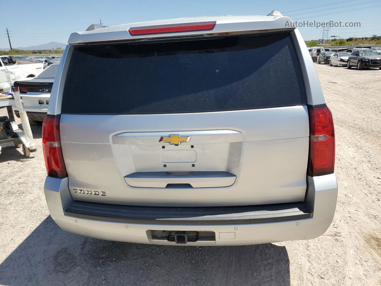 2015 Chevrolet Tahoe K1500 Lt Silver vin: 1GNSKBKCXFR551604