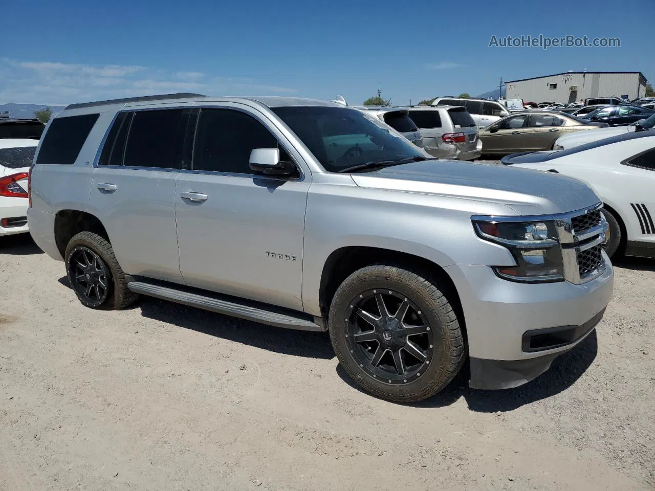 2015 Chevrolet Tahoe K1500 Lt Silver vin: 1GNSKBKCXFR551604