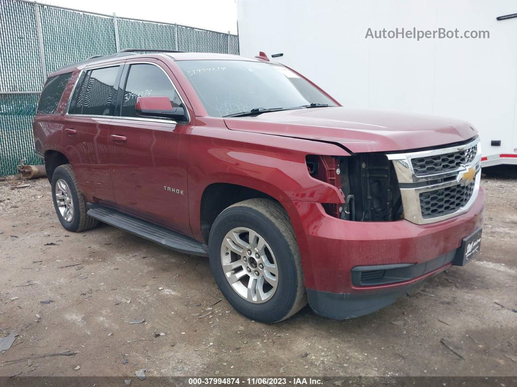 2016 Chevrolet Tahoe Lt Red vin: 1GNSKBKCXGR144139