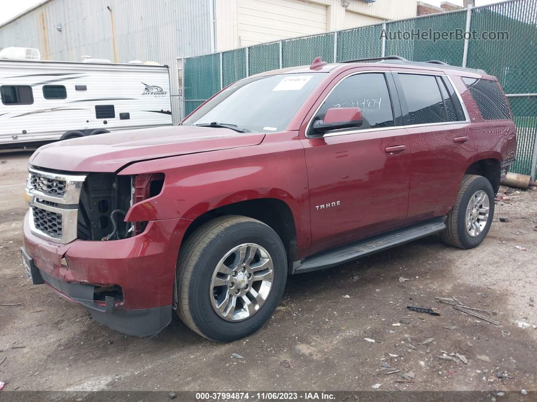 2016 Chevrolet Tahoe Lt Red vin: 1GNSKBKCXGR144139