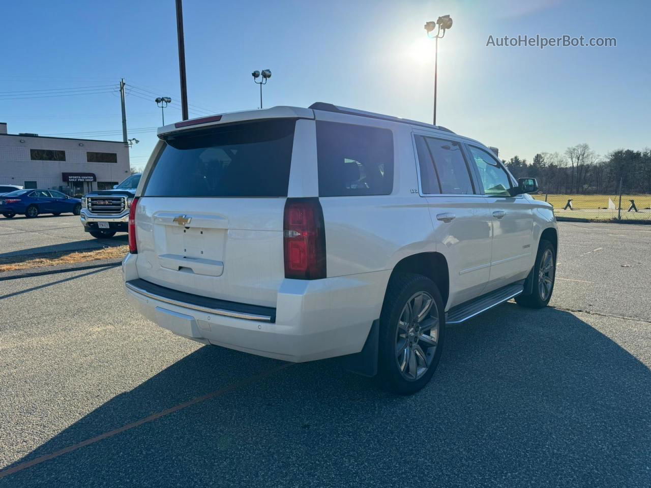 2015 Chevrolet Tahoe K1500 Ltz White vin: 1GNSKCKC0FR105208