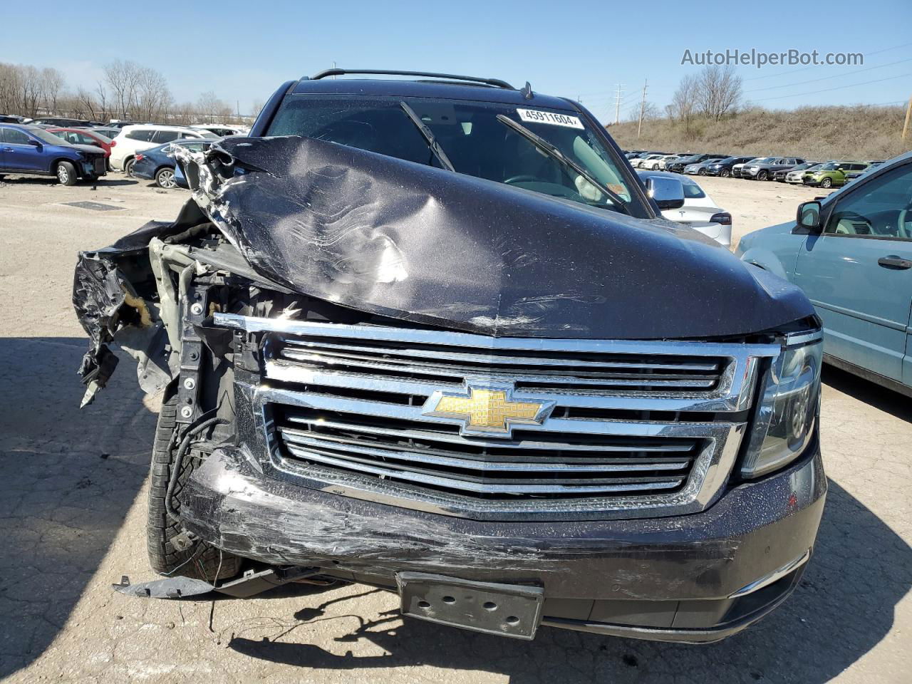 2015 Chevrolet Tahoe K1500 Ltz Black vin: 1GNSKCKC0FR123448