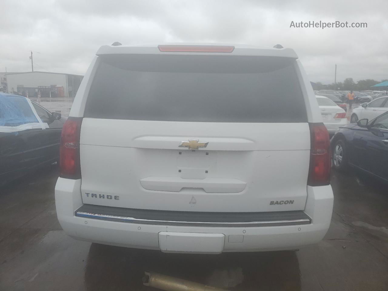 2015 Chevrolet Tahoe K1500 Ltz White vin: 1GNSKCKC0FR141724