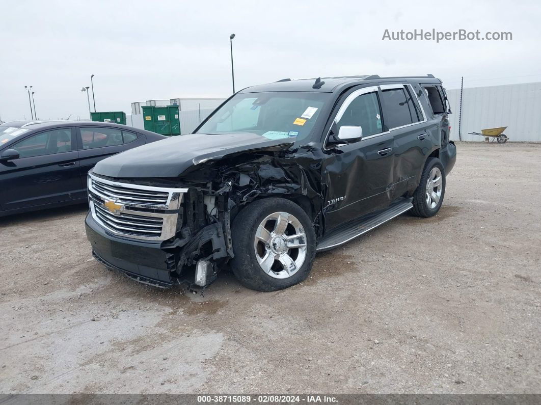 2015 Chevrolet Tahoe Ltz Black vin: 1GNSKCKC0FR508492