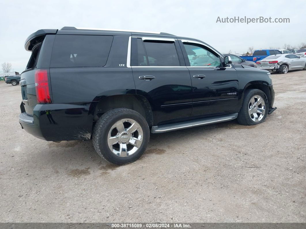 2015 Chevrolet Tahoe Ltz Black vin: 1GNSKCKC0FR508492