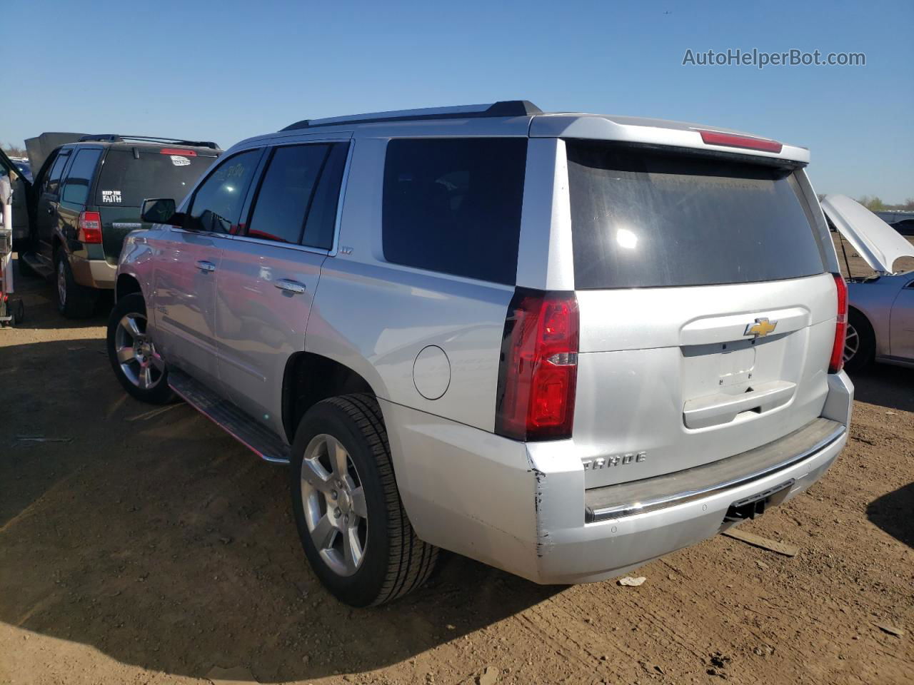 2015 Chevrolet Tahoe K1500 Ltz Silver vin: 1GNSKCKC0FR600086