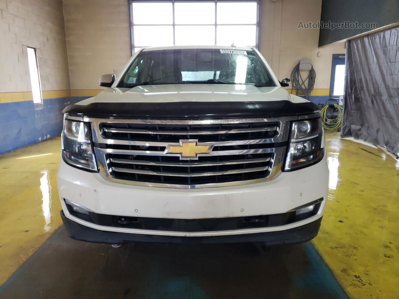 2015 Chevrolet Tahoe K1500 Ltz White vin: 1GNSKCKC0FR692770