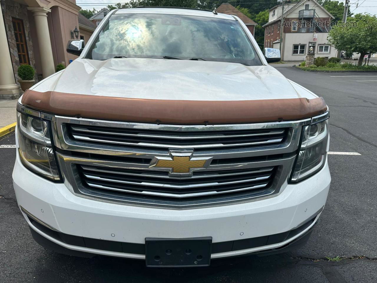 2015 Chevrolet Tahoe K1500 Ltz White vin: 1GNSKCKC1FR167166