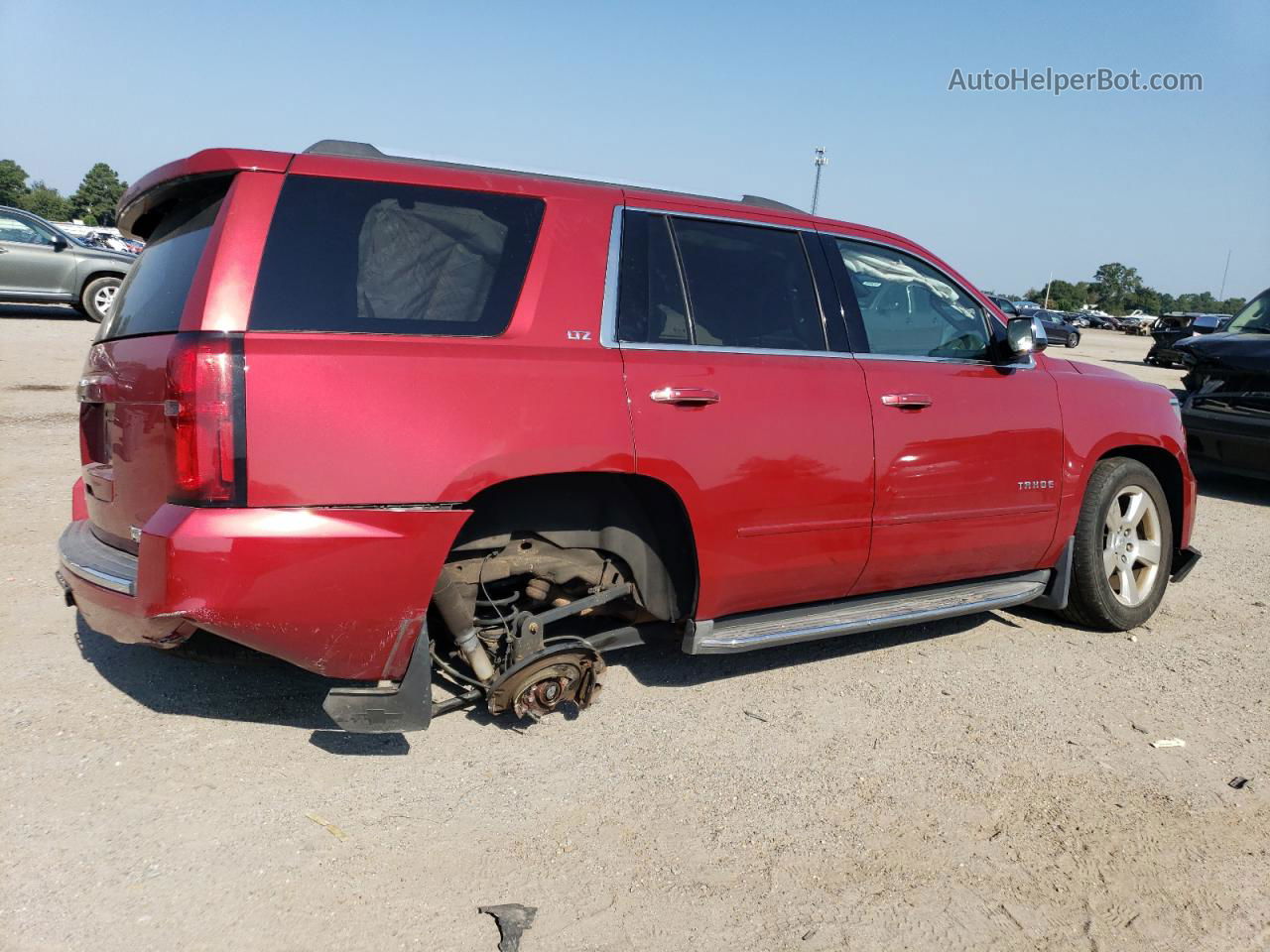 2015 Chevrolet Tahoe K1500 Ltz Red vin: 1GNSKCKC1FR275142