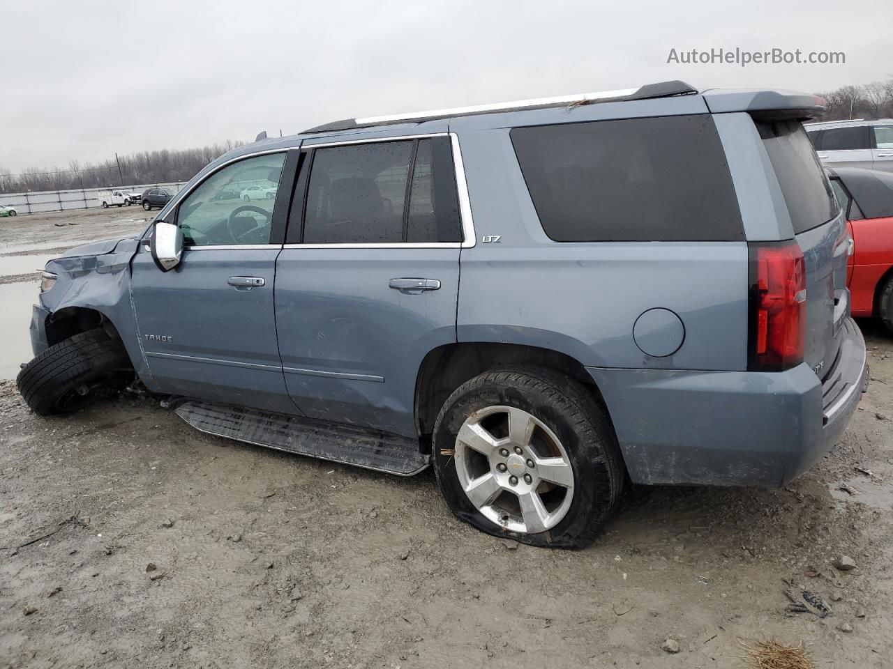 2015 Chevrolet Tahoe K1500 Ltz Blue vin: 1GNSKCKC1FR636448