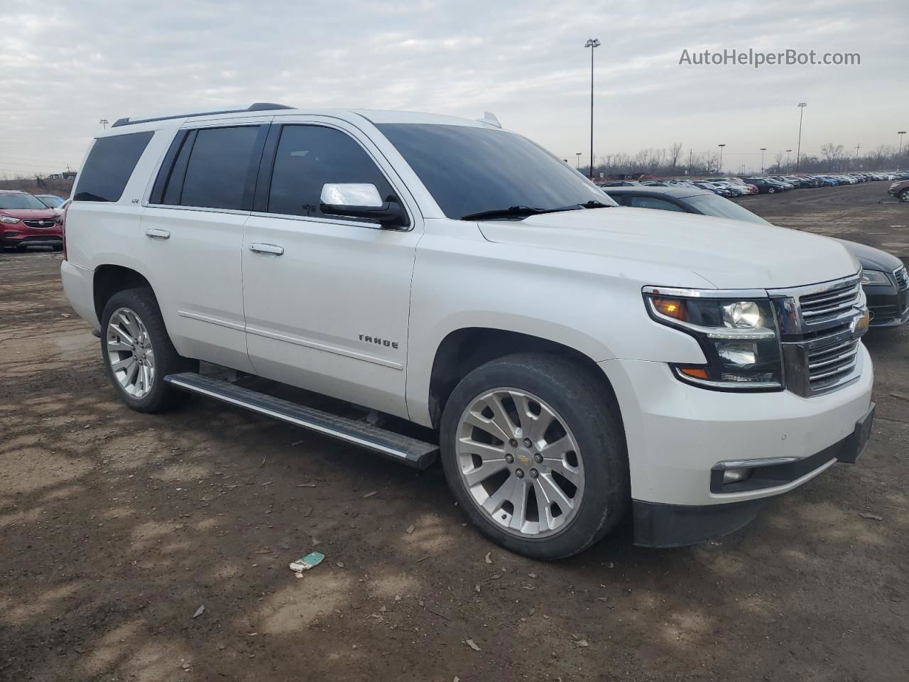 2016 Chevrolet Tahoe K1500 Ltz White vin: 1GNSKCKC1GR153477