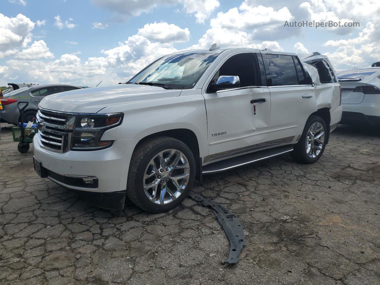 2016 Chevrolet Tahoe K1500 Ltz White vin: 1GNSKCKC1GR367143