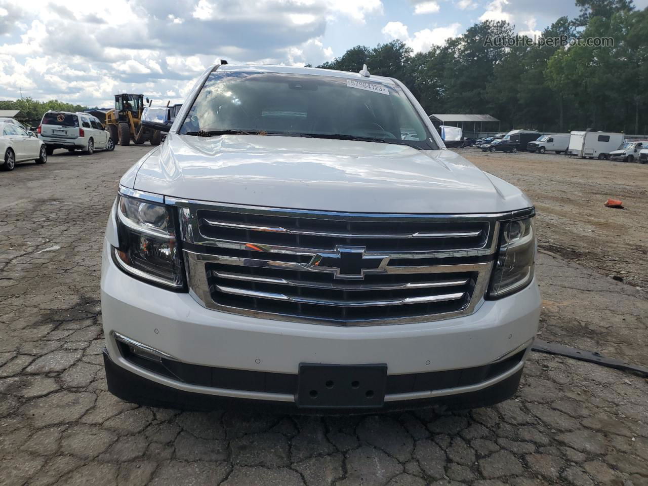 2016 Chevrolet Tahoe K1500 Ltz White vin: 1GNSKCKC1GR367143