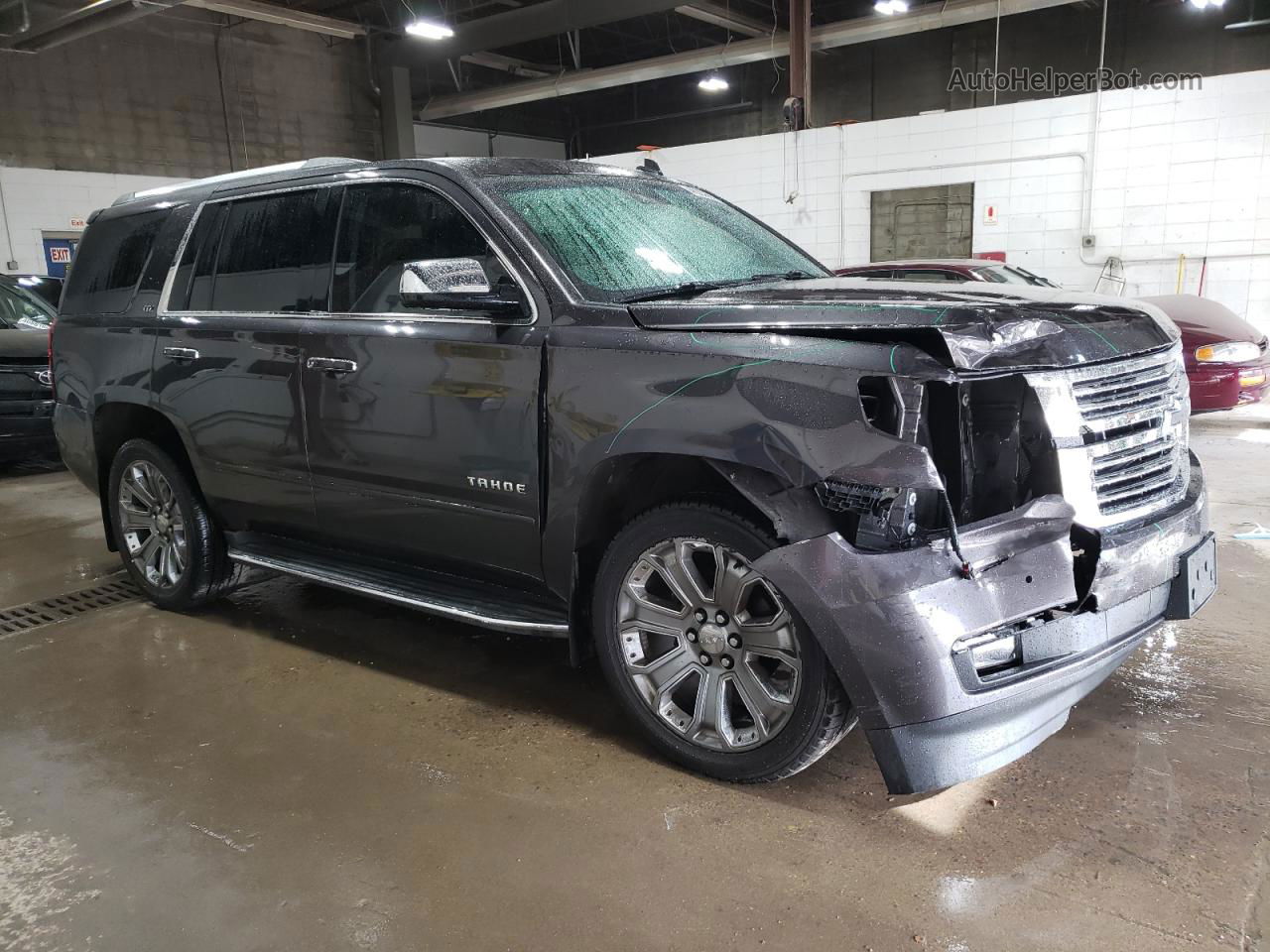 2015 Chevrolet Tahoe K1500 Ltz Gray vin: 1GNSKCKC2FR220411