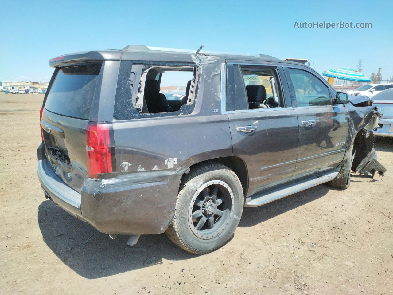 2015 Chevrolet Tahoe K1500 Ltz Charcoal vin: 1GNSKCKC2FR572517