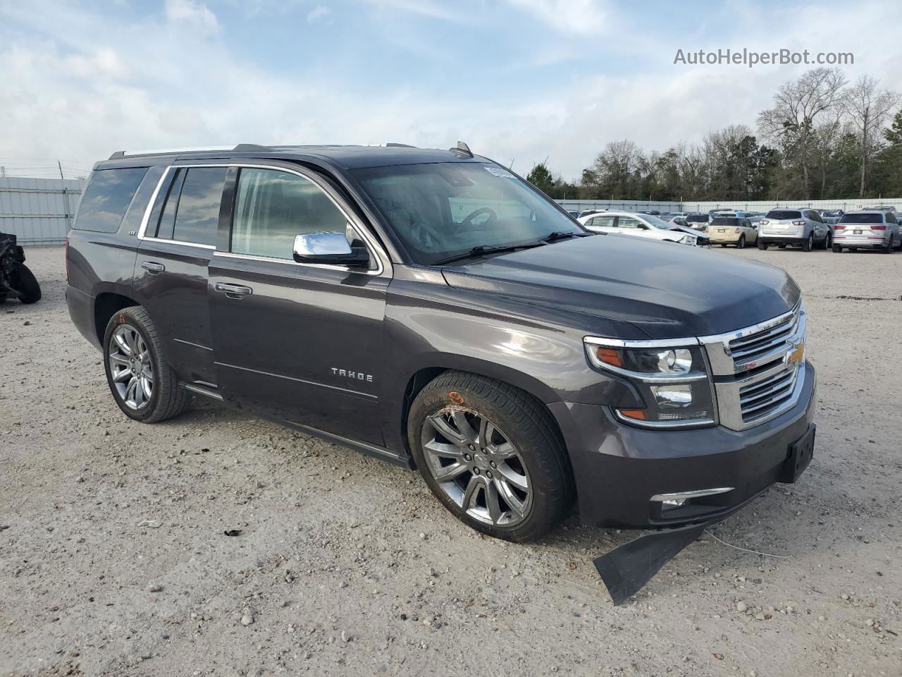 2015 Chevrolet Tahoe K1500 Ltz Charcoal vin: 1GNSKCKC2FR726532