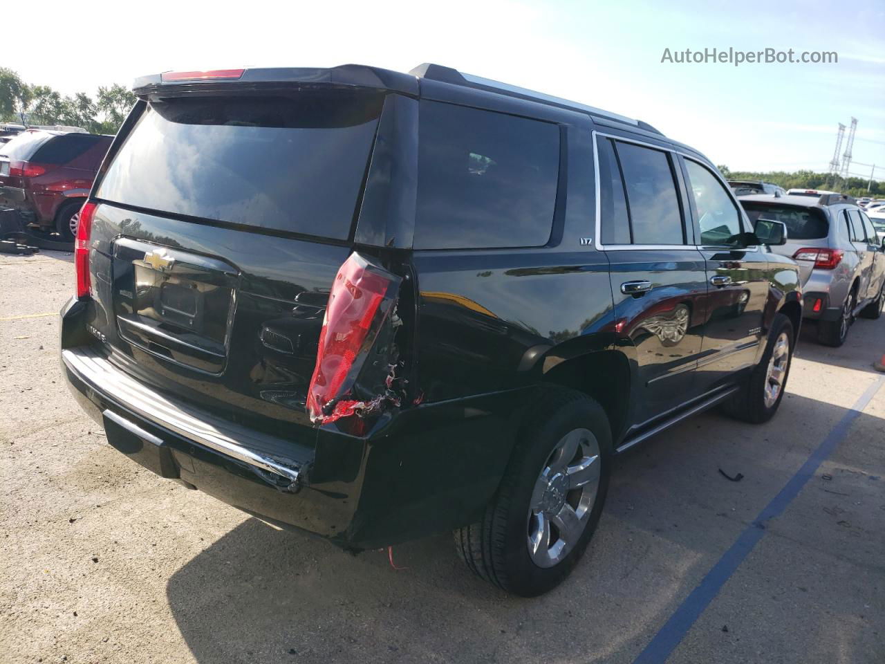 2015 Chevrolet Tahoe K1500 Ltz Black vin: 1GNSKCKC2FR747333