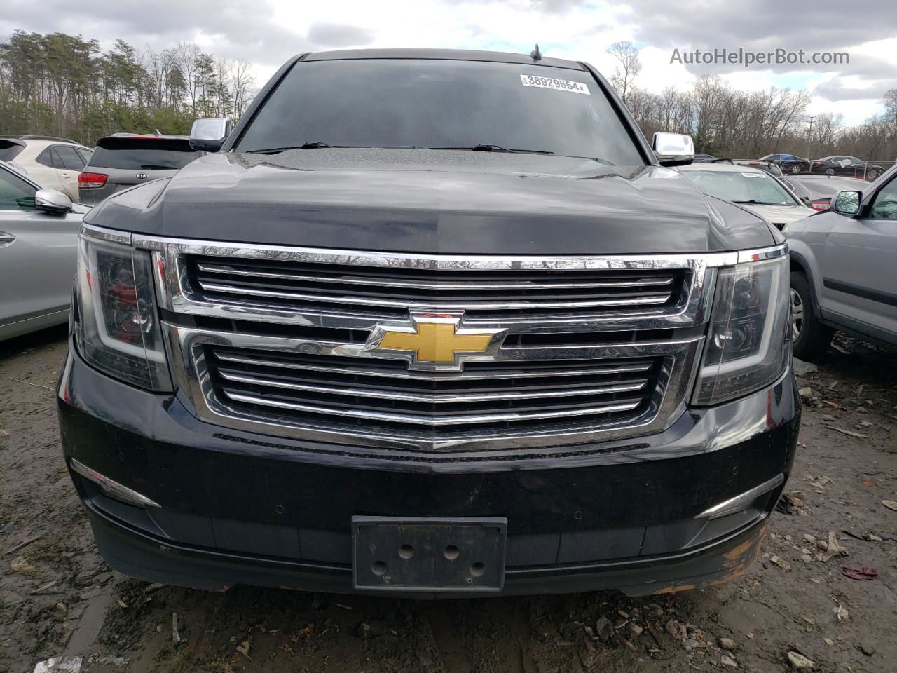 2015 Chevrolet Tahoe K1500 Ltz Black vin: 1GNSKCKC3FR113285