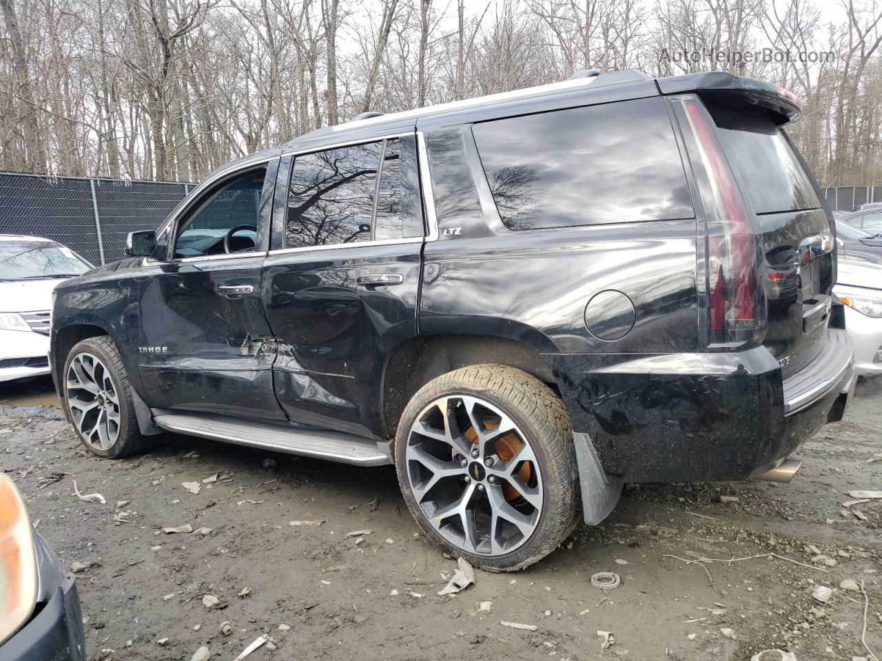 2015 Chevrolet Tahoe K1500 Ltz Black vin: 1GNSKCKC3FR113285